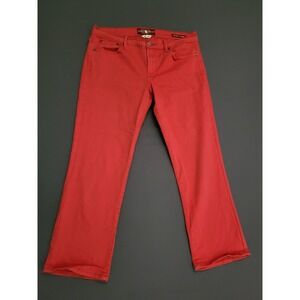 Lucky Brand Sweet N Crop Orange Jeans‎ Women's Size 10 30 Boho Western